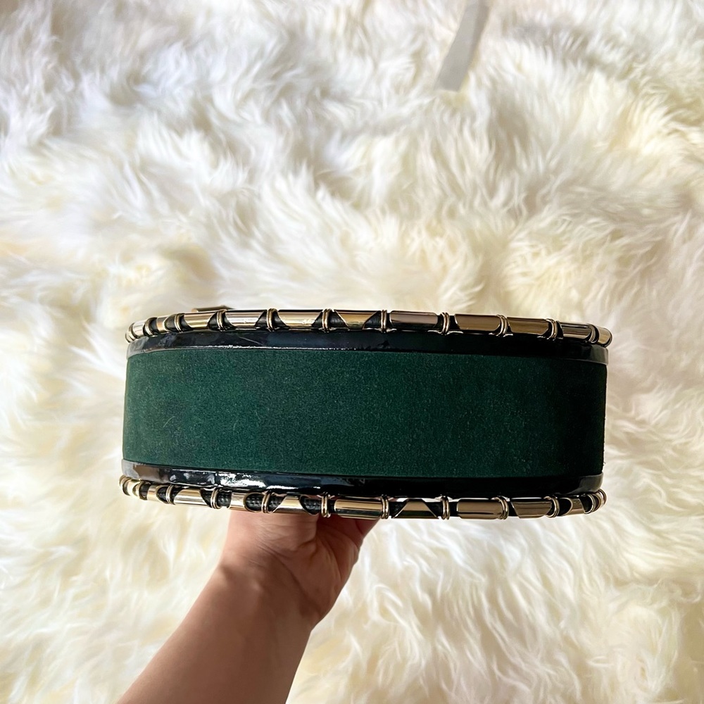 Balmain x H&M Green Suede Wide Belt - Picture 6 of 16